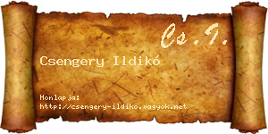 Csengery Ildikó névjegykártya