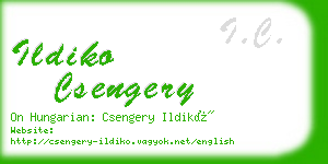 ildiko csengery business card